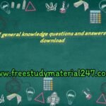 General Knowledge Questions And Answers in Tamil pdf 2020 – 2021