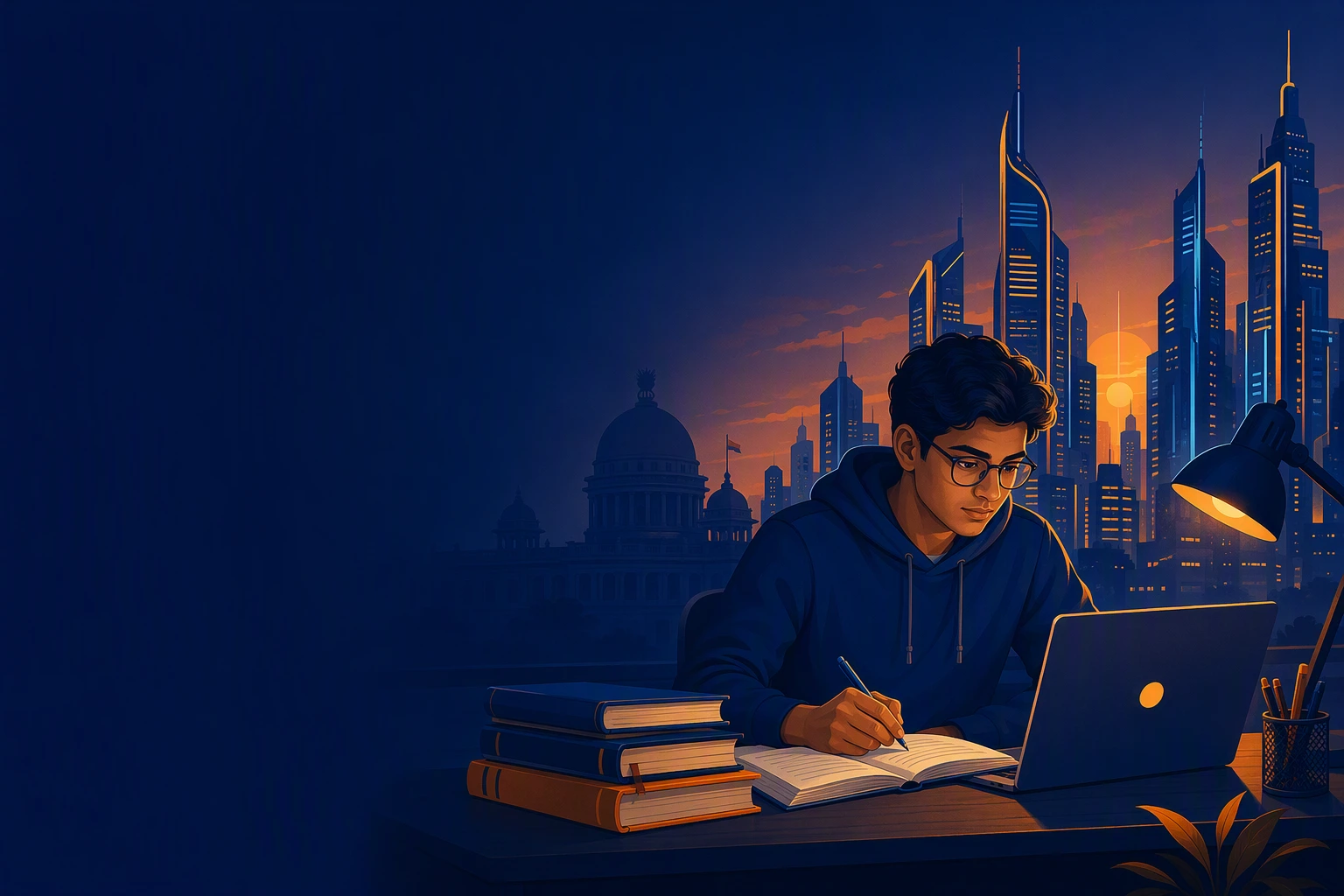 Sarkari naukri ki taiyari kar raha student, exam selection aur study plan guide